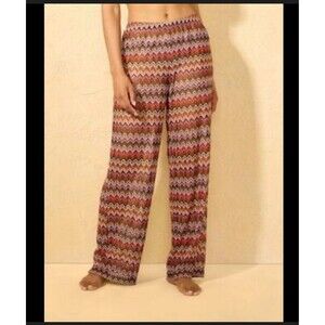 Shade & Shore Zigzag Swim Cover Up Pants XS‎ NWT